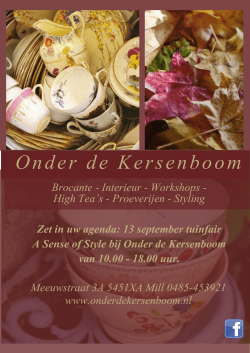 Indesign Onder de Kersenboom A sense of style poster PDF