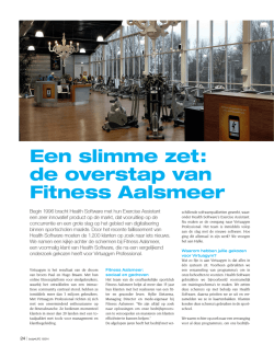Een slimme zet: de overstap van Fitness Aalsmeer