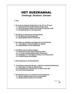 HET SUEZKANAAL