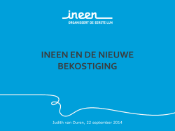 Presentatie InEen Ketenzorg Den Haag 22 september 2014