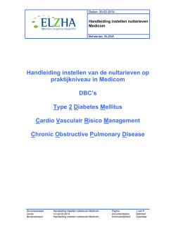Handleiding instellen nultarieven Medicom versie 3.0