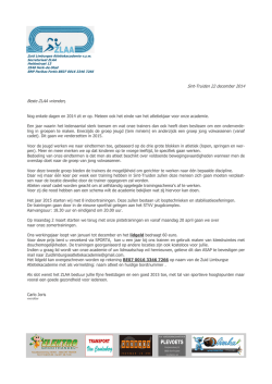Info aansluiting ZLAA 2015