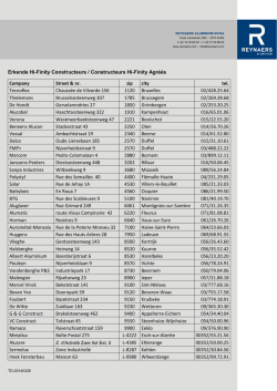 Hi-Finity constructeur