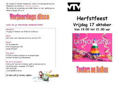 Uitnodiging herfstfeest