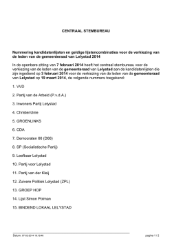 lijstnummering