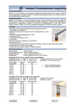 Vedafeu C brandwerende voegvulling