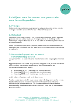 Hoe neemt u best een grondstaal?