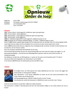 Historie Trainer - SV Voorwaarts Twello