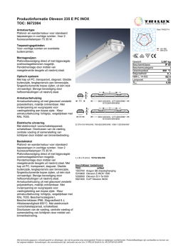 Productinformatie Oleveon 235 E PC INOX TOC: 5672304