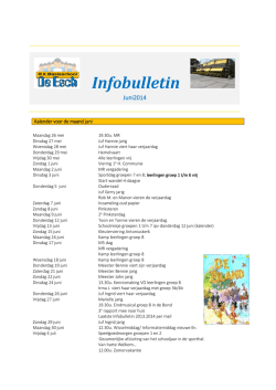 Infobulletin juni 2014