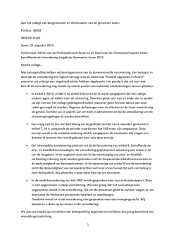 • In de modelverordening van het VNG wordt
