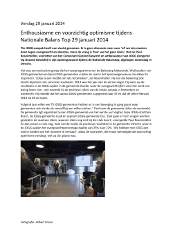 Verslag Nationale Balanstop 2014