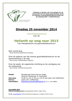 Helianth op weg naar 2015