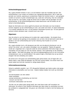 Echtscheidingsprotocol Algemeen Informatievoorziening.