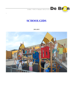 Schoolgids 2014-2015 CBS De Bron