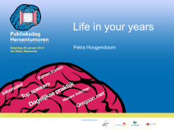 Life in your years - Publieksdag Hersentumoren