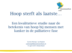 Hoop bij kanker