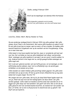 Een brief voor later