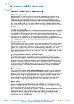 instructiebrief vaste apparatuur