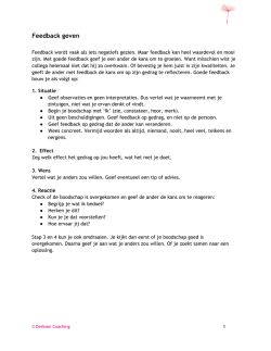 Hoe geef ik helpende feedback?