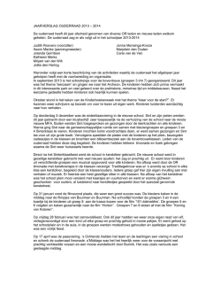 jaarverslag ouderraad 2013-2014