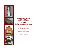 Brochure Uitbreiding ANWB-informatiebordjes 2013-2014