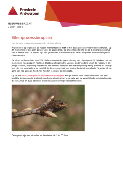 eerste stadium (advies van 1 april 2014)