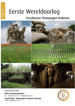Eerste Wereldoorlog - Comité régional du tourisme de Champagne