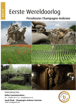Eerste Wereldoorlog - Comit&eacute; r&eacute;gional du tourisme de Champagne