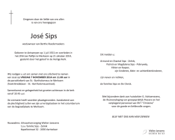 ka Sips José - Walter Janssens