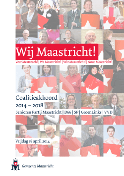 Coalitieakkoord Wij Maastricht (PDF, 2,4 MB)