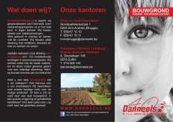 Onze kantoren Onze kantoren Wat doen wij?