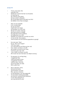 Jesaja 40 - Ekklesia Tilburg