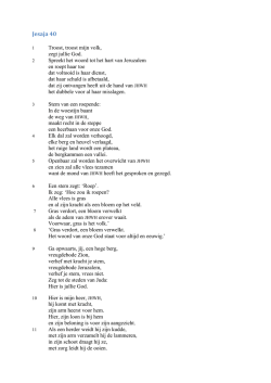 Jesaja 40 - Ekklesia Tilburg
