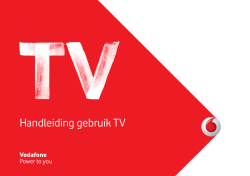 Handleiding gebruik TV