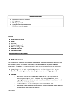 een overzichtelijk document - Vrije Universiteit Brussel