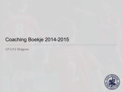 Coaching Boekje 2014-2015