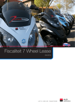 Fiscaliteit 7 Wheel Lease