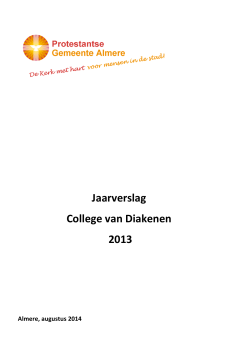 Jaarverslag College van Diakenen 2013