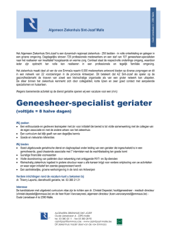Geneesheer-specialist geriater