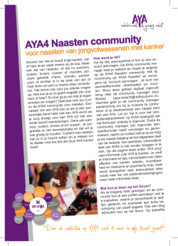 AYA4 Naasten - Nationaal AYA4 Platform