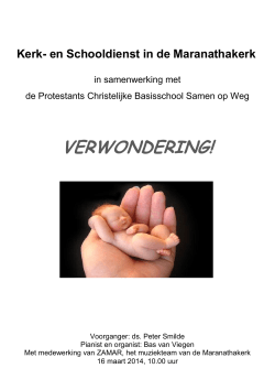 VERWONDERING! - Protestantsekerk.net