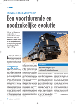 Een voortdurende en noodzakelijke evolutie