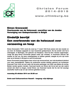 Download het programma - Christen Forum Limburg