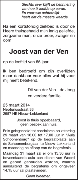 Joost van der Ven