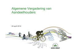 Presentatie AvA 24 april 2014