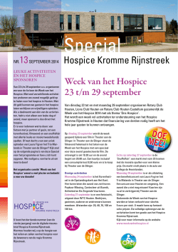 Special - Hospice Kromme Rijnstreek