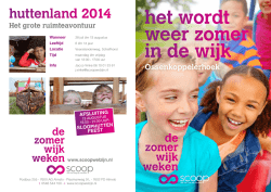het wordt weer zomer in de wijk