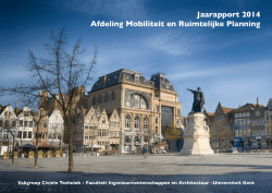 Jaarapport 2014 Afdeling Mobiliteit en Ruimtelijke