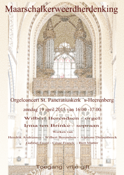 Download hier de flyer. - Pancratius Geloofsgemeenschap